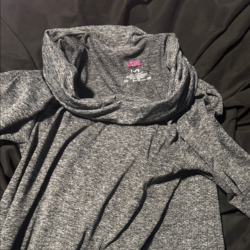 Maidenform Charcoal Cowl Neck Sweater